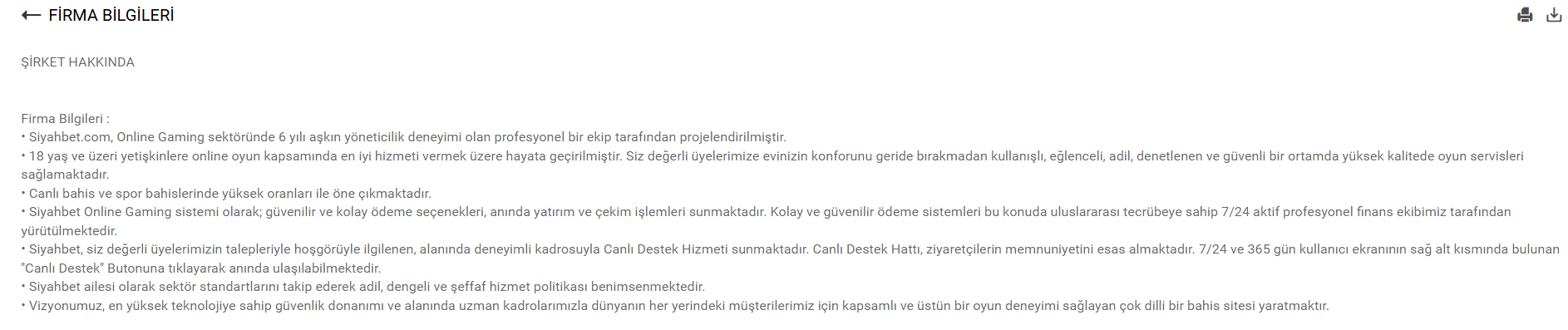 siyahbet hakkında detaylar
